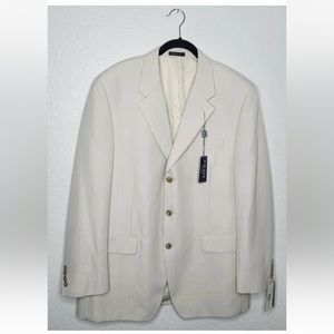 Chaps Men’s Beige Sport Coat Size 42 NEW NWT
